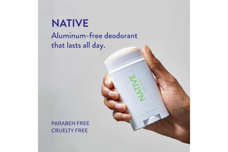 Desodorante Native con ingredientes de origen natural, 72 horas de control del olor | Desodorante para mujeres y hombres, sin aluminio, con bicarbonato de sodio, aceite de coco y manteca de karité | Pepino y menta - Image 3