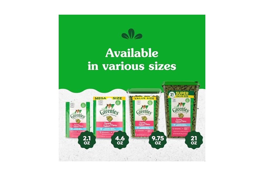 Premios dentales para gatos adultos Greenies Feline, sabor a salmón, envase de 250 g - Image 15