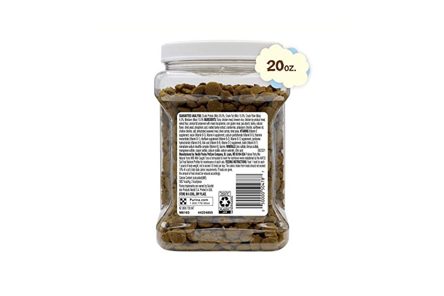 Premios naturales para gatos Purina Friskies, mezcla para fiestas, con atún silvestre y vitaminas, minerales y nutrientes añadidos - Envase de 590 g - Image 6