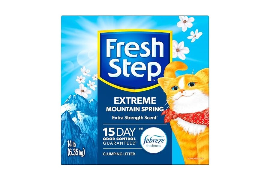 Arena aglomerante Fresh Step Extreme con frescura Febreze y aroma a primavera de montaña, con control de olores garantizado, caja de 6.3 kg - Image 14