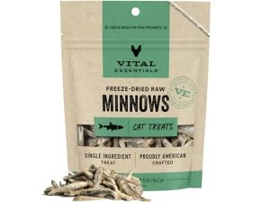 Golosinas crudas liofilizadas para gatos Vital Essentials, Minnows, 0.5 oz
