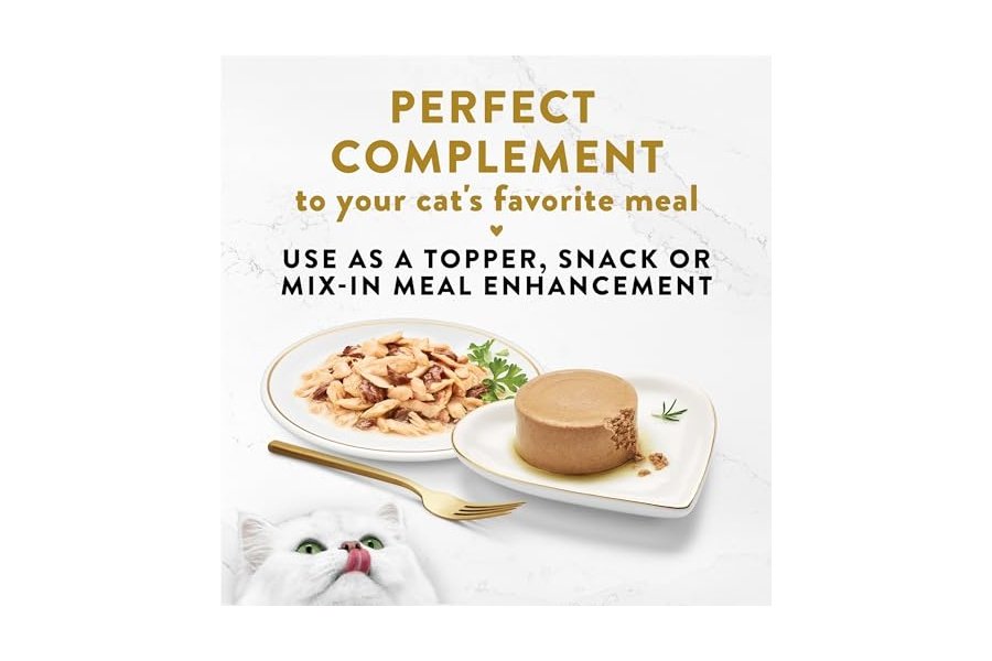 Alimento para gatos Purina Fancy Feast Appetizers sin cereales, Tongol en copos de atún, para lamer - (Paquete de 10) Bandejas de 30 g - Image 4