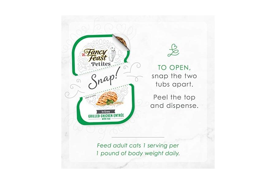 Alimento húmedo para gatos Purina Fancy Feast Petites Gourmet Gravy, Pollo a la parrilla con arroz (paquete de 12) envases de 75 g - Image 7