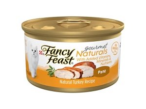 Alimento húmedo para gatos Purina Fancy Feast Gourmet Naturals con receta de pavo, 85 g (paté), caja de 12 unidades (12 x 85 g)