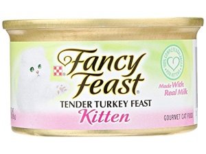 Fancy Feast - Alimento húmedo para gatitos, "Tender Turkey Feast", lata de 85 g