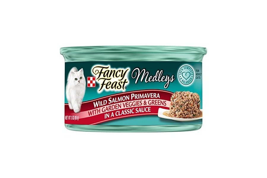 Fancy Feast Purina Medleys Wild Salmon Primavera Alimento para gatos, 3 onzas - Image 2