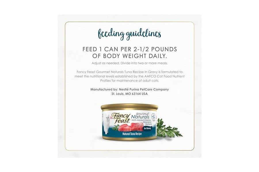 Alimento húmedo para gatos Purina Fancy Feast Gourmet Naturals con atún en salsa - (Paquete de 12) Latas de 85 g - Image 7