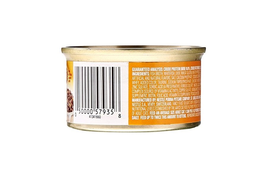 Fancy Feast 5000057935 Comida enlatada para gatos, pescado blanco y queso cheddar, 3 oz - Image 2