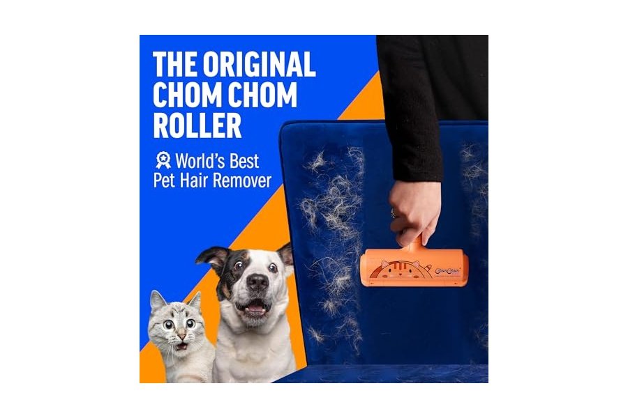 Quitapelusas Chom Chom Roller para mascotas - Rodillos quitapelusas reutilizables ChomChom para gatos y perros, para muebles, sofá, coche y ropa - Edición limitada para gatos - Image 2