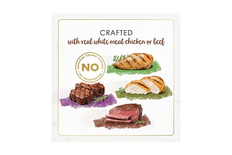 Alimento húmedo para gatos Purina Fancy Feast, paquete variado, colección Gourmet Naturals de aves y res - (paquete de 30) latas de 85 g - Image 5