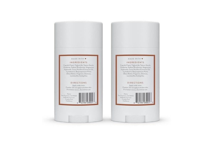 Desodorante Native con ingredientes de origen natural, 72 horas de control del olor | Desodorante para mujeres y hombres, sin aluminio, con bicarbonato de sodio, aceite de coco y manteca de karité | Coco y vainilla, paquete de 2 - Image 6