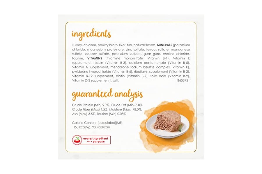 Alimento húmedo para gatos Purina Fancy Feast Gourmet Naturals con receta de pavo, 85 g (paté), caja de 12 unidades (12 x 85 g) - Image 5