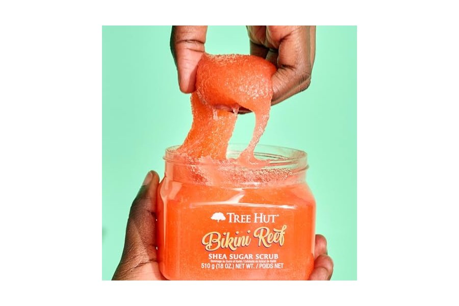 Exfoliante corporal Tree Hut Bikini Reef con azúcar y karité | Elimina la piel muerta y seca para una sensación suave e hidratada | Cuidado corporal esencial nutritivo | 18 fl oz. - Image 5