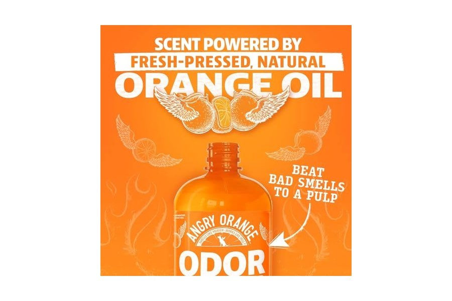 Eliminador de olores para mascotas ANGRY ORANGE: orina de perro y gato, manchas de alfombras y olores fuertes. Limpiador cítrico con aceite de naranja natural. 24 oz. - Image 6