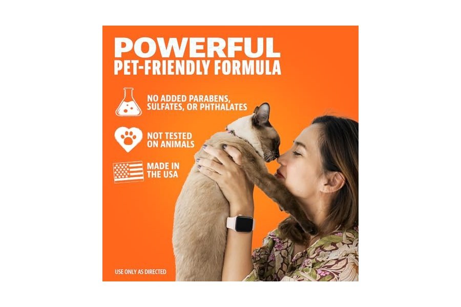 Eliminador de olores para mascotas ANGRY ORANGE: orina de gato, manchas de alfombras y olores fuertes - Aroma fresco - 24 oz - Image 7