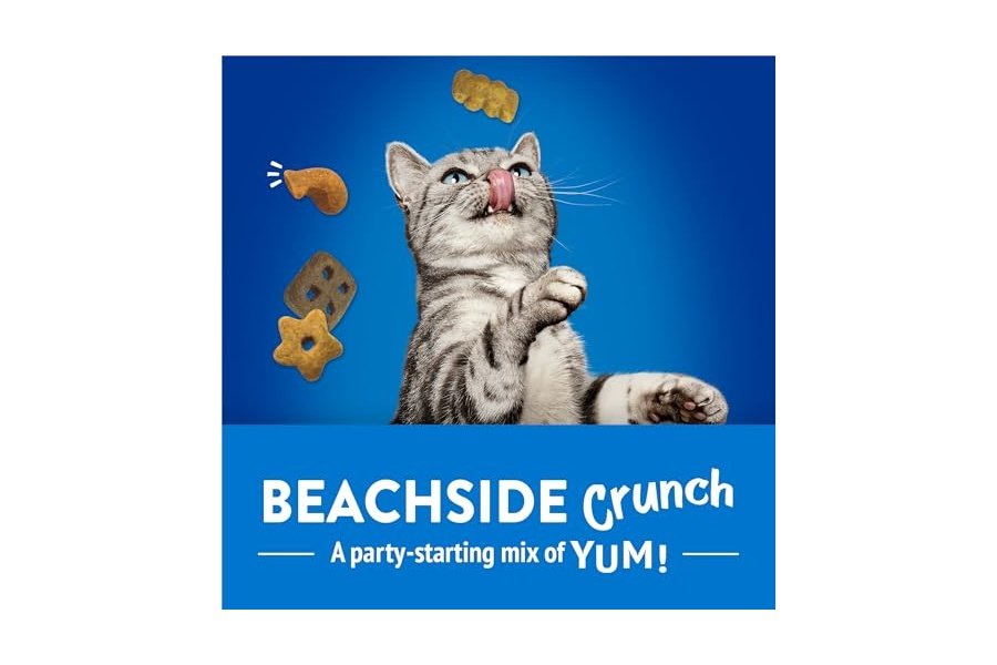 Premios para gatos Purina Friskies, mezcla para fiestas Beachside Crunch - Bolsa de 894 g - Image 2