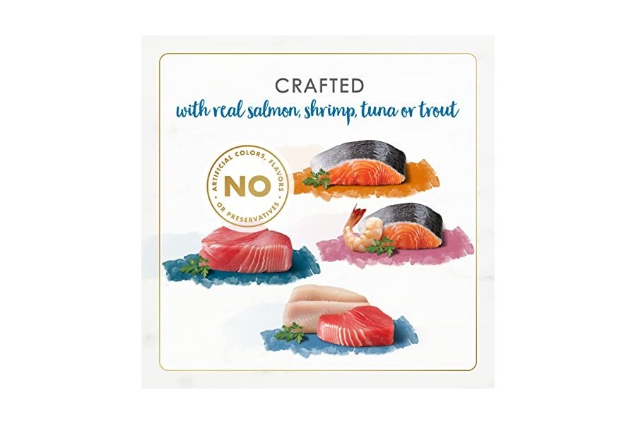 Alimento húmedo para gatos Purina Fancy Feast, paquete variado, Gourmet Naturals, mariscos - (Paquete de 30) latas de 85 g - Image 5