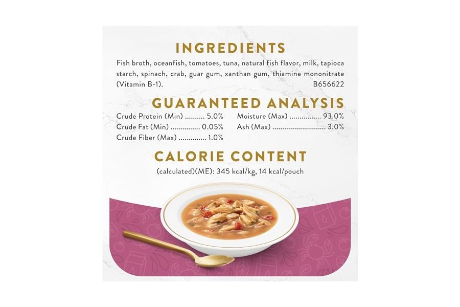 Alimento húmedo para gatos Purina Fancy Feast para lamer, con caldo, bisque de mariscos y toques de cangrejo real - (paquete de 16) sobres de 45 g - Image 5