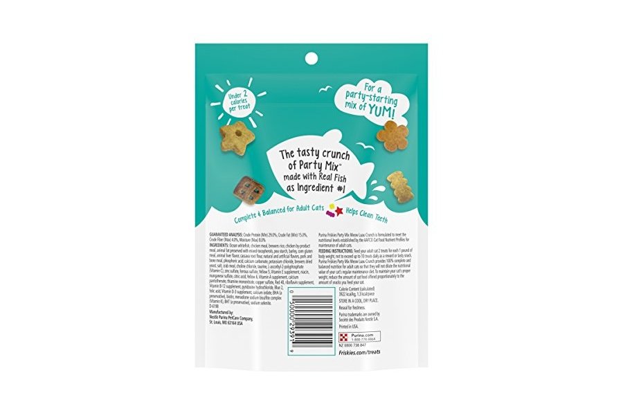 Premios para gatos Purina Friskies, fabricados en EE. UU., mezcla para fiestas Meow Luau Crunch, 177 g (paquete de 1) - Image 3