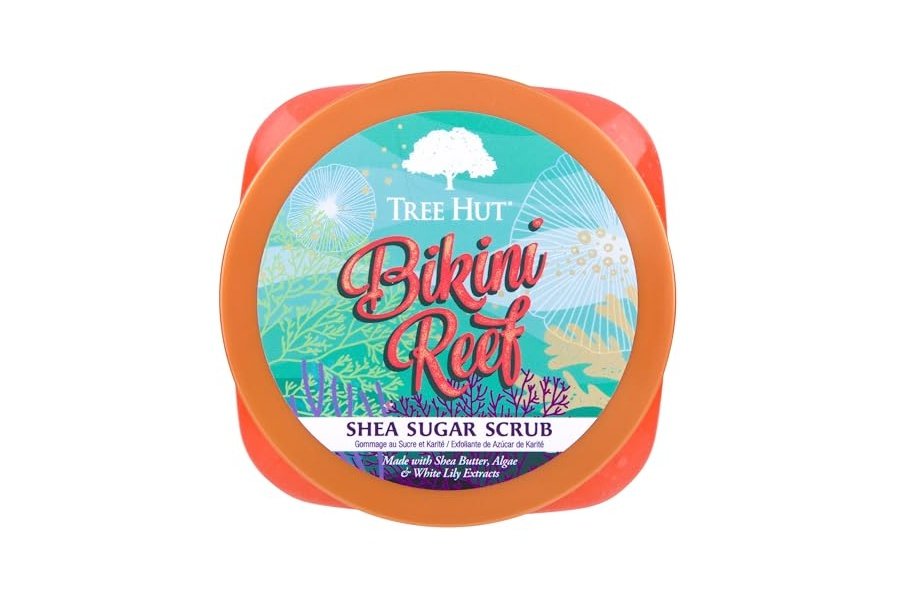 Exfoliante corporal Tree Hut Bikini Reef con azúcar y karité | Elimina la piel muerta y seca para una sensación suave e hidratada | Cuidado corporal esencial nutritivo | 18 fl oz. - Image 2