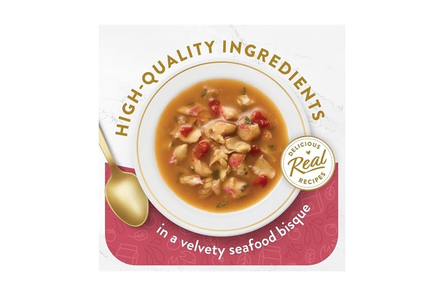Alimento húmedo para gatos Purina Fancy Feast para lamer, con caldo, bizcocho de mariscos y toques de langosta real - (Paquete de 16) sobres de 45 g - Image 2