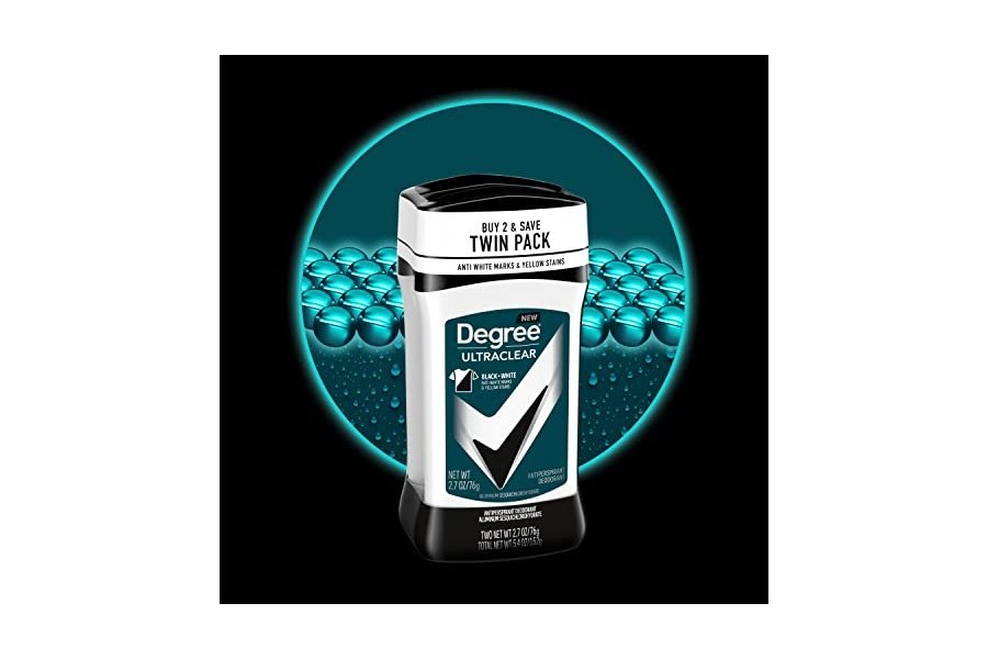 Desodorante antitranspirante Degree Men UltraClear negro y blanco, 2 unidades, 72 horas de protección contra el sudor y el mal olor para hombres con tecnología MotionSense, 2.7 oz - Image 4