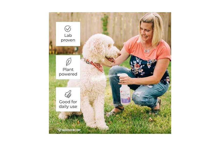 Wondercide - Spray contra pulgas, garrapatas y mosquitos para perros, gatos y el hogar - Elimina, controla, previene y trata pulgas y garrapatas - Con aceites esenciales naturales - Seguro para mascotas y familias - Romero 32 oz - Image 3