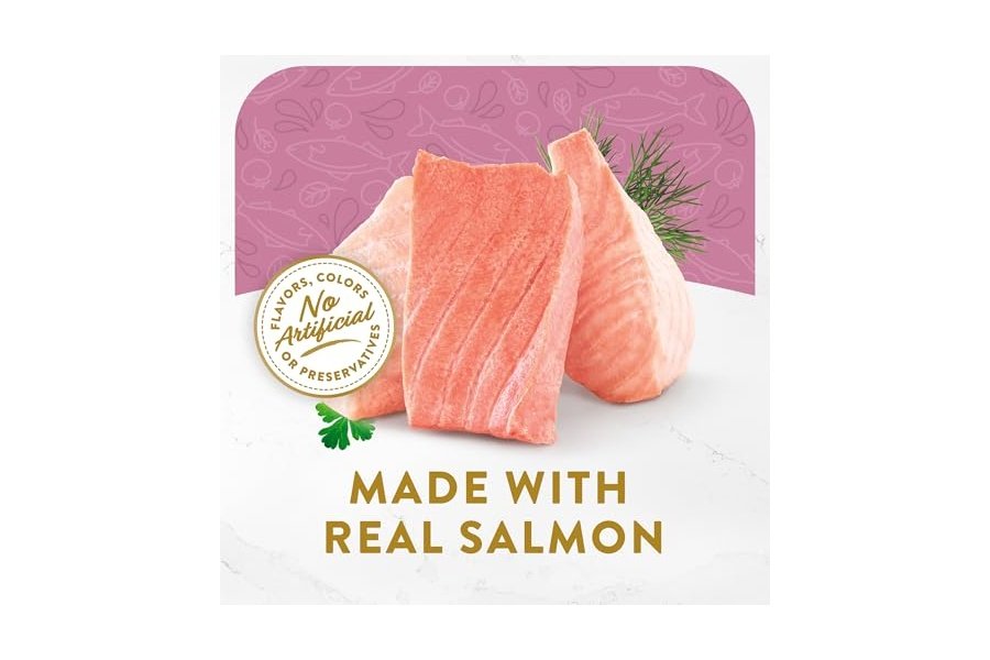 Alimento húmedo para gatos Purina Fancy Feast, complemento de caldo, sabor clásico con salmón salvaje y verduras (paquete de 16) sobres de 45 g - Image 4