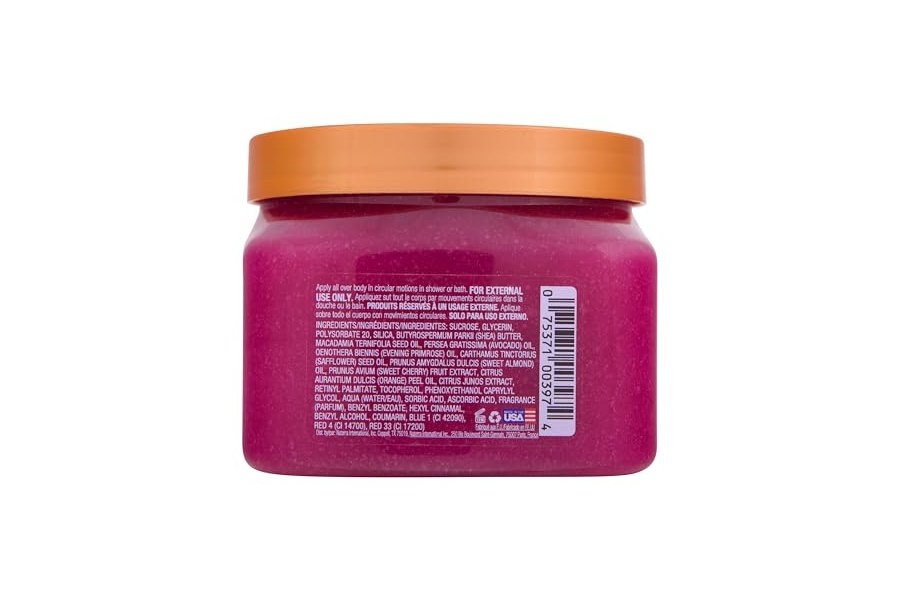 Exfoliante corporal con azúcar y karité Cherry Rave de Tree Hut | Elimina la piel muerta y seca para una sensación suave e hidratada | Edición limitada de otoño | Cuidado corporal esencial nutritivo | 18 fl oz. - Image 3