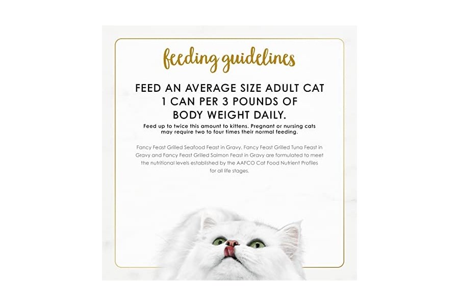 Comida húmeda para gatos Purina Fancy Feast a la parrilla con mariscos en paquete variado (paquete de 24) latas de 85 g - Image 9