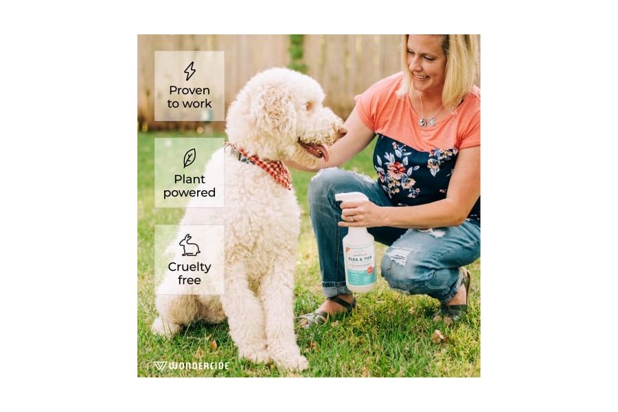 Wondercide - Spray contra pulgas, garrapatas y mosquitos para perros, gatos y el hogar - Elimina, controla, previene y trata pulgas y garrapatas - Con aceites esenciales naturales - Seguro para mascotas y familias - Cedro 4 oz - Image 2