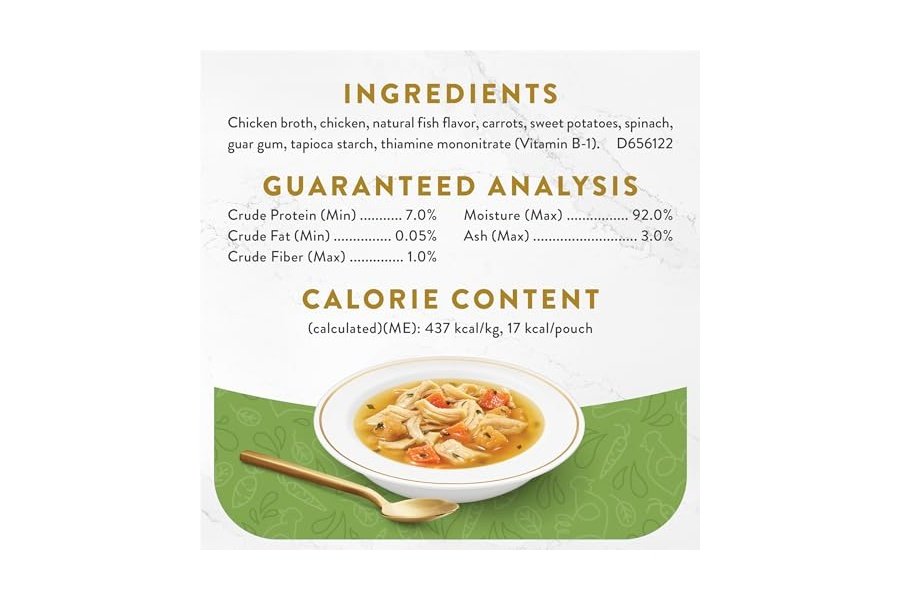 Alimento húmedo para gatos Purina Fancy Feast, para lamer, con caldo, clásico, con pollo y verduras - (Paquete de 16) sobres de 45 g - Image 7