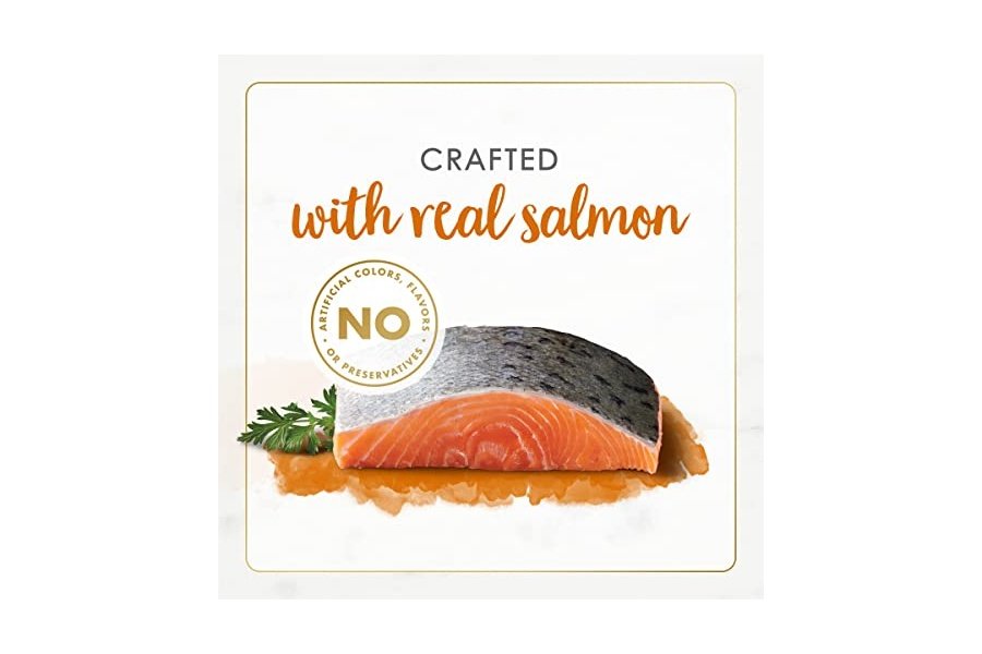 Alimento húmedo para gatos Purina Fancy Feast Paté Gourmet Naturals con receta de salmón salvaje de Alaska - (Paquete de 12) latas de 85 g - Image 4