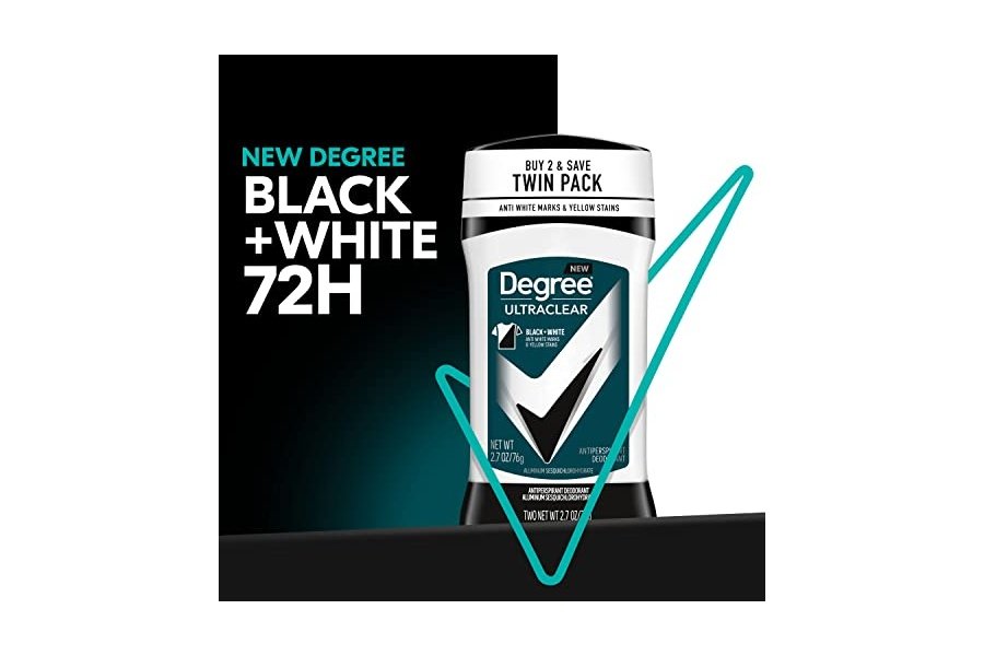Desodorante antitranspirante Degree Men UltraClear negro y blanco, 2 unidades, 72 horas de protección contra el sudor y el mal olor para hombres con tecnología MotionSense, 2.7 oz - Image 8
