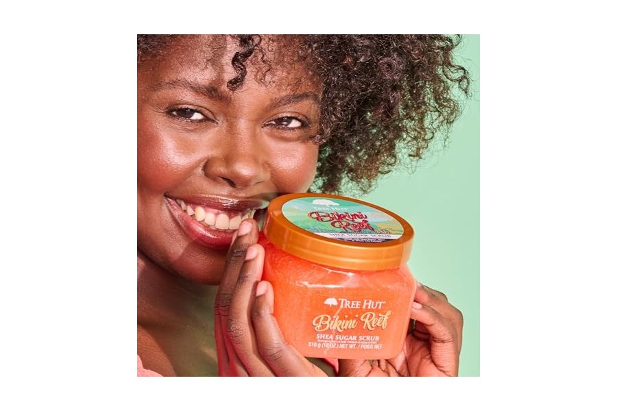 Exfoliante corporal Tree Hut Bikini Reef con azúcar y karité | Elimina la piel muerta y seca para una sensación suave e hidratada | Cuidado corporal esencial nutritivo | 18 fl oz. - Image 7