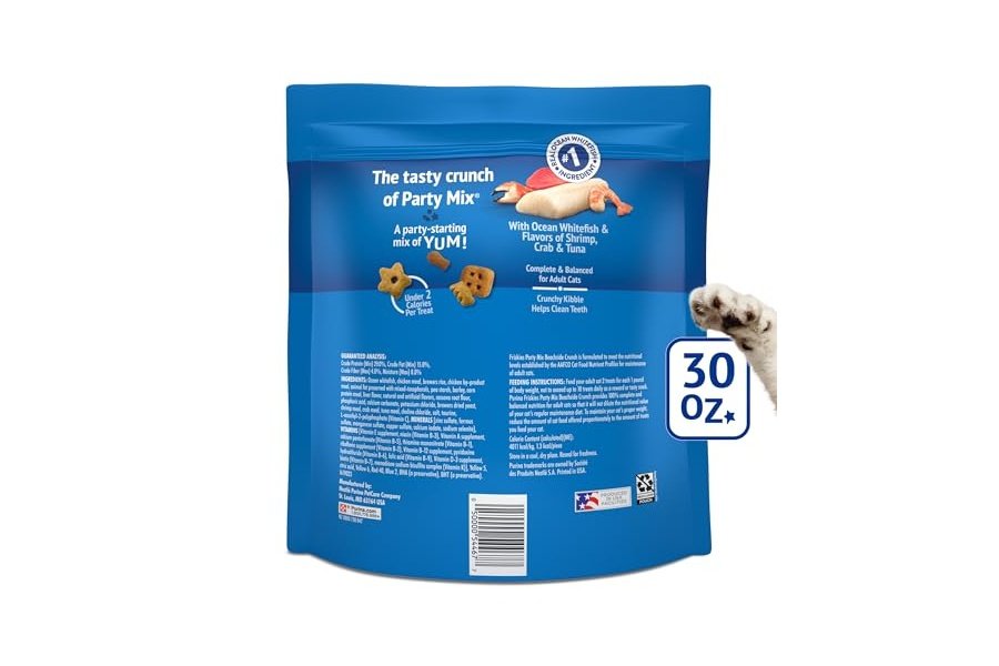 Premios para gatos Purina Friskies, mezcla para fiestas Beachside Crunch - Bolsa de 894 g - Image 6