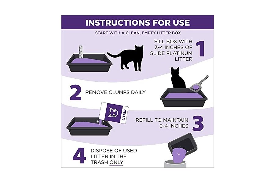 Arena aglomerante ARM & HAMMER Clump & Seal Slide Platinum para múltiples gatos, fácil de limpiar, control superior de olores, 12.5 kg - Image 8