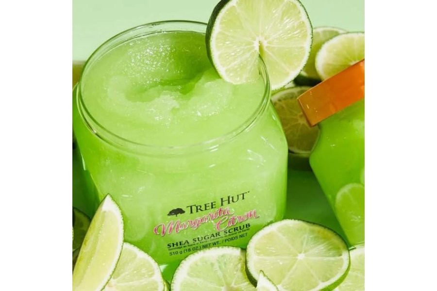 Exfoliante corporal exfoliante con margarita, cidra y azúcar de karité Tree Hut | Elimina la piel muerta y seca para una sensación suave e hidratada | Cuidado corporal esencial nutritivo | 18 fl oz. - Image 4