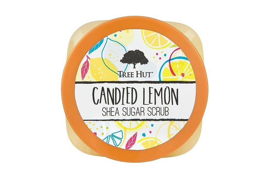 Exfoliante de azúcar y karité Tree Hut con limón confitado, 18 oz, ultra hidratante y exfoliante para un cuidado corporal nutritivo esencial. - Image 2