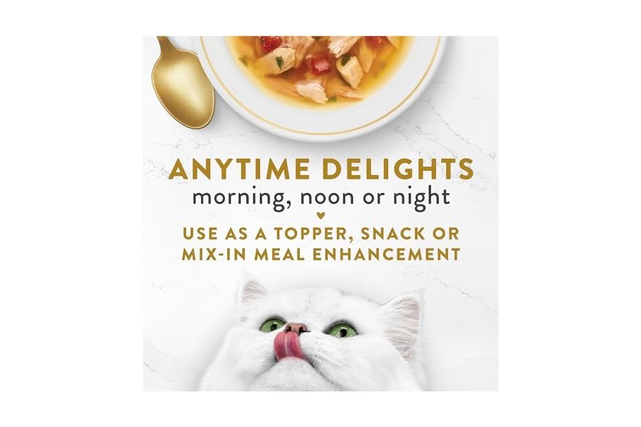 Alimento húmedo para gatos Purina Fancy Feast para lamer, complemento clásico de caldo con atún y verduras - (paquete de 16) sobres de 45 g - Image 6