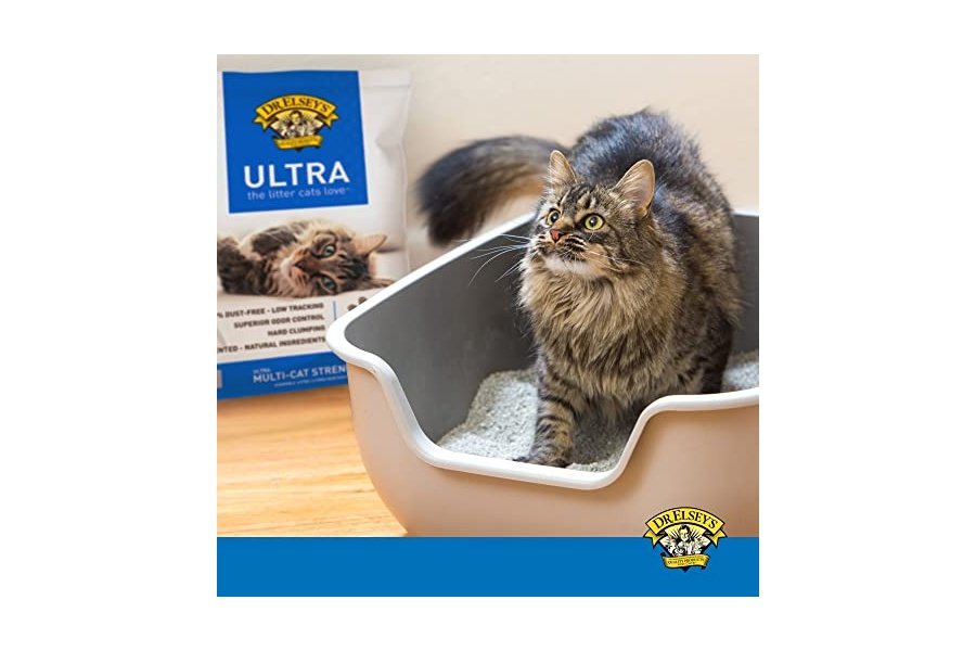 Arena para gatos de arcilla aglomerante sin aroma Dr. Elsey's Ultra, bolsa de 40 lb - Image 5
