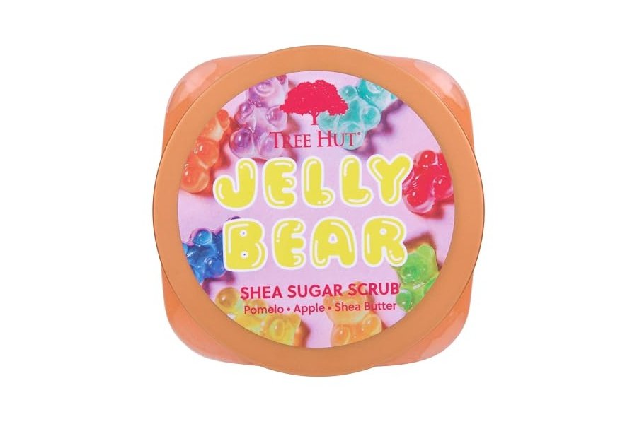 Exfoliante corporal con azúcar y karité Jelly Bear de Tree Hut | Elimina la piel muerta y seca para una sensación suave e hidratada | Cuidado corporal esencial nutritivo | 18 fl oz. - Image 2