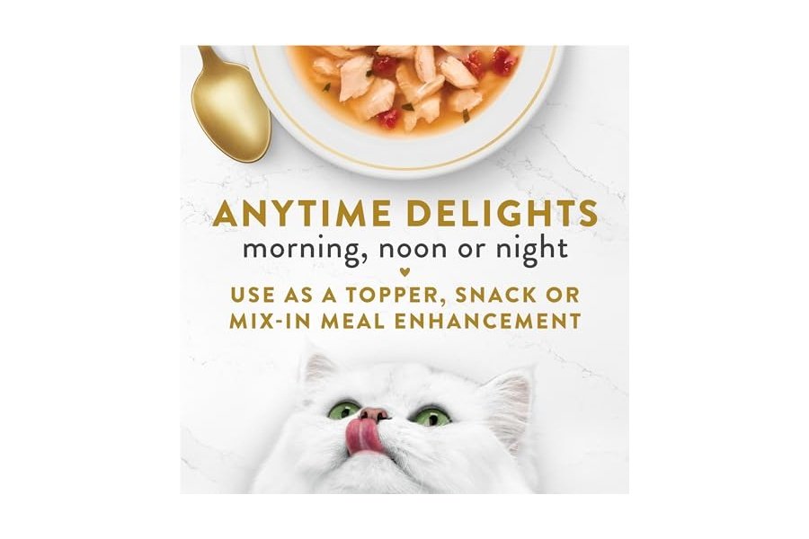 Alimento húmedo para gatos Purina Fancy Feast, complemento de caldo, sabor clásico con salmón salvaje y verduras (paquete de 16) sobres de 45 g - Image 5