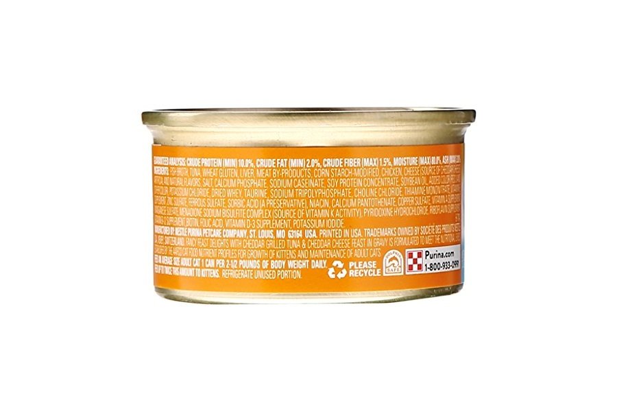 Comida para gatos Fancy Feast Canned Delights, atún y queso cheddar, 3 oz - Image 4