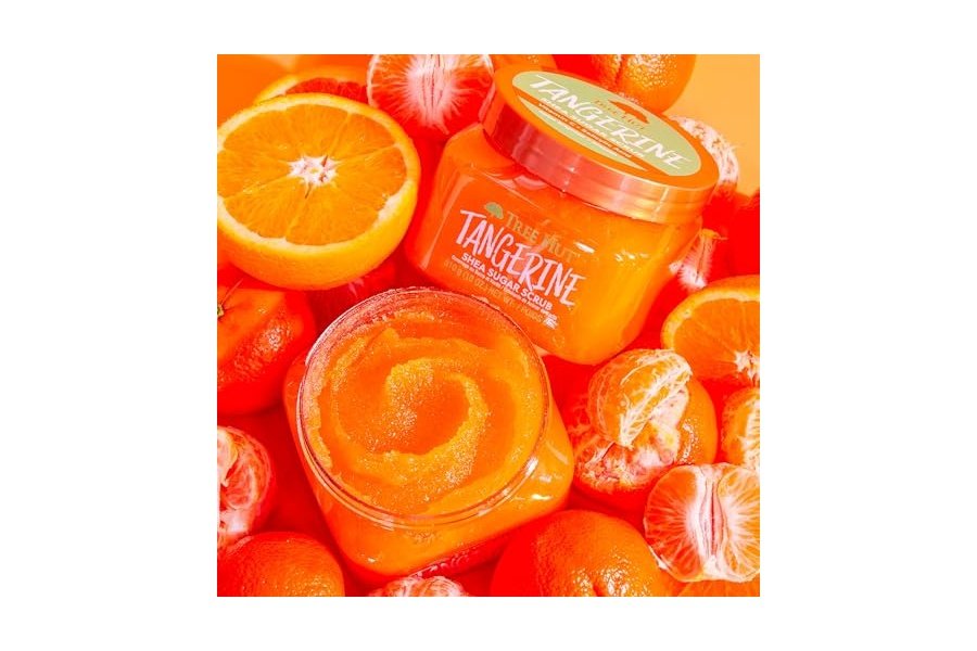 Exfoliante corporal exfoliante con azúcar y mandarina de Tree Hut | Elimina la piel muerta y seca para una sensación suave e hidratada | Cuidado corporal esencial nutritivo | 18 fl oz. - Image 3
