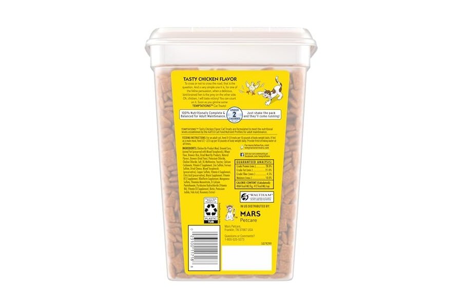 Temptations Classic Crunchy and Soft Cat Treats Sabor a Pollo, Envase de 30 oz - Image 2