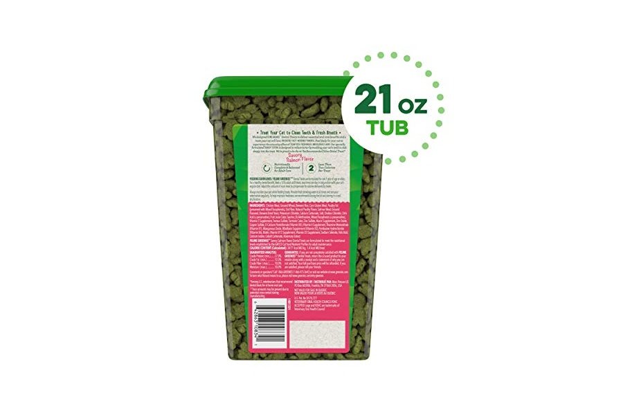 Premios dentales naturales para gatos Greenies Feline Adult con sabor a salmón, envase de 593 g - Image 2
