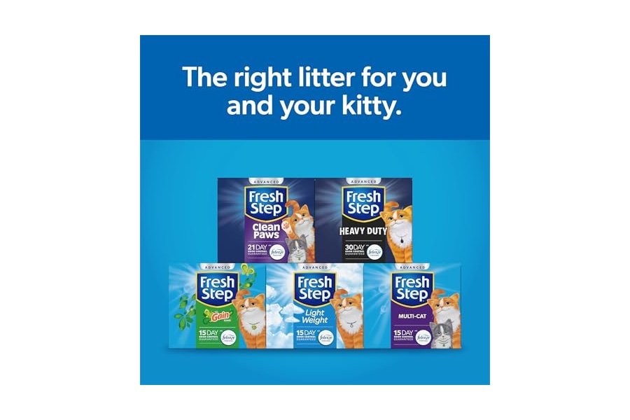 Arena aglomerante avanzada Fresh Step con Febreze Freshness y aroma Gain, combate el mal olor al contacto, 16 kg (2 cajas de 8,3 kg) (El paquete puede variar) - Image 13