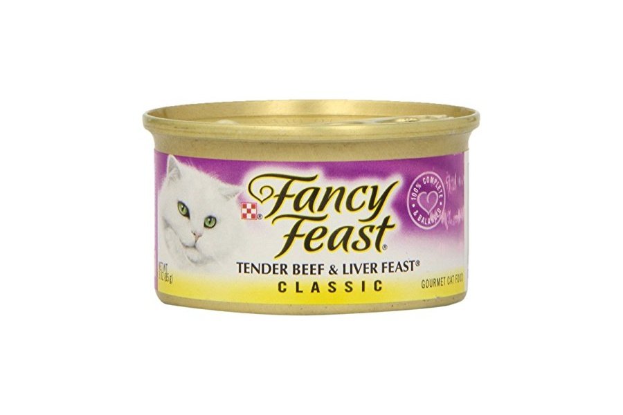 Fancy Feast - Comida gourmet para gatos con carne tierna y hígado, 3 oz