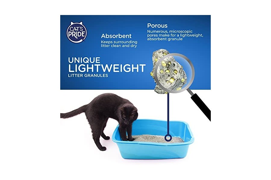 Arena aglomerante ligera premium Cat's Pride: pura y fresca, hasta 10 días de potente control de olores, para varios gatos, perfumada, 4.5 kg - Image 5